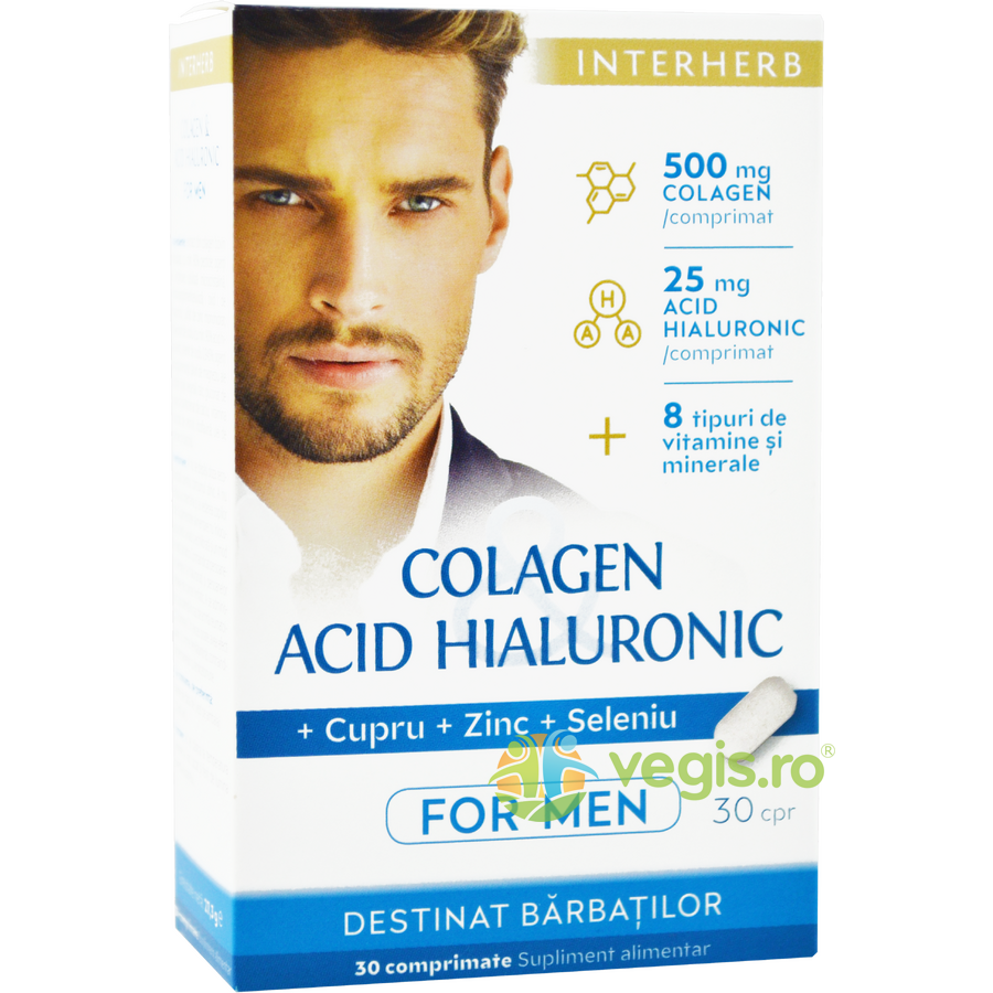 Oferte la Colagen si Acid Hialuronic pentru Barbati 30cpr