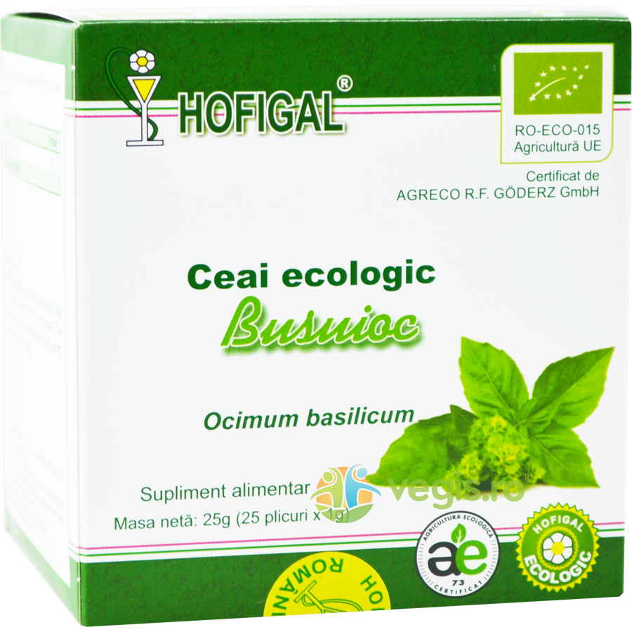 Oferte la Ceai de Busuioc Ecologic/Bio 25dz