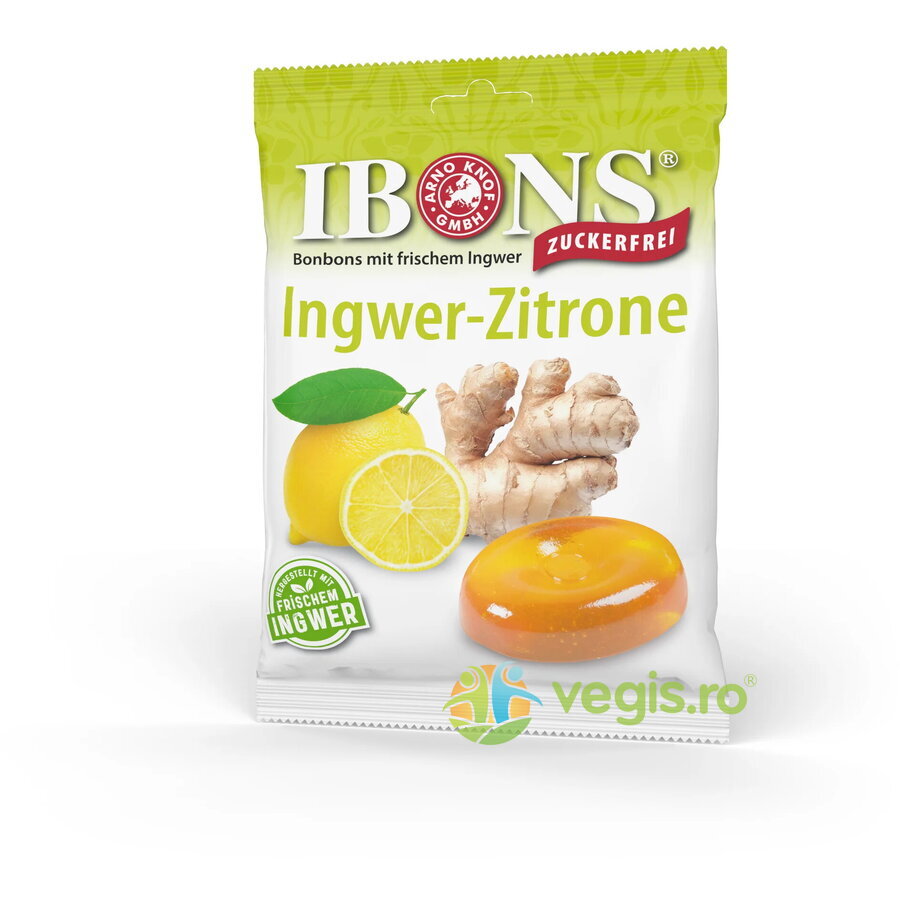 Oferte la Dropsuri cu Ghimbir si Lamaie fara Zahar 75g