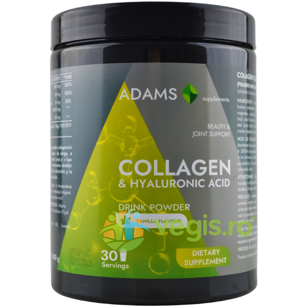 Oferte la Collagen si Acid Hialuronic Pulbere Instant cu Aroma de Vanilie  600g