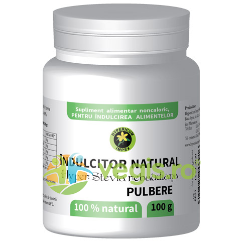 Oferte la Indulcitor Natural Stevia Rebaudiana Pulbere 100g