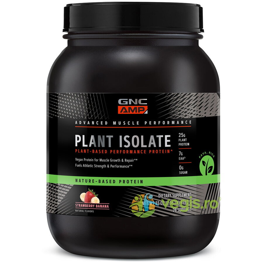 Oferte la Proteina Vegana cu Aroma de Capsuni si Banane Amp Plant Isolate 935.2g