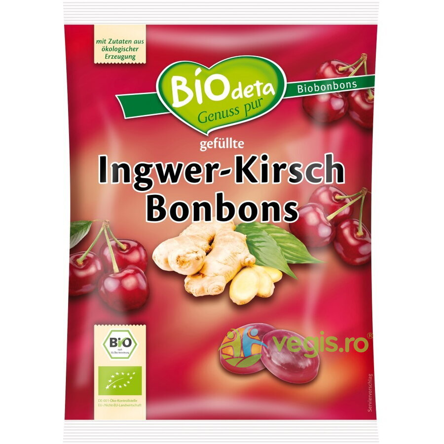 Oferte la Bomboane cu Ghimbir si Cirese Ecologice/Bio 75g