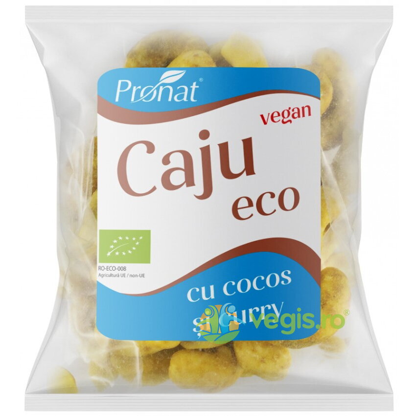 Oferte la Caju Condimentat cu Aroma de Curry si Nuca de Cocos Ecologic/Bio 50g