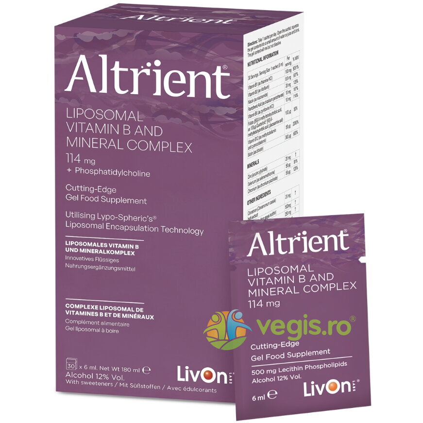 Oferte la Vitamina B Lipozomala + Complex Mineral 30 pliculete Livon Labs,