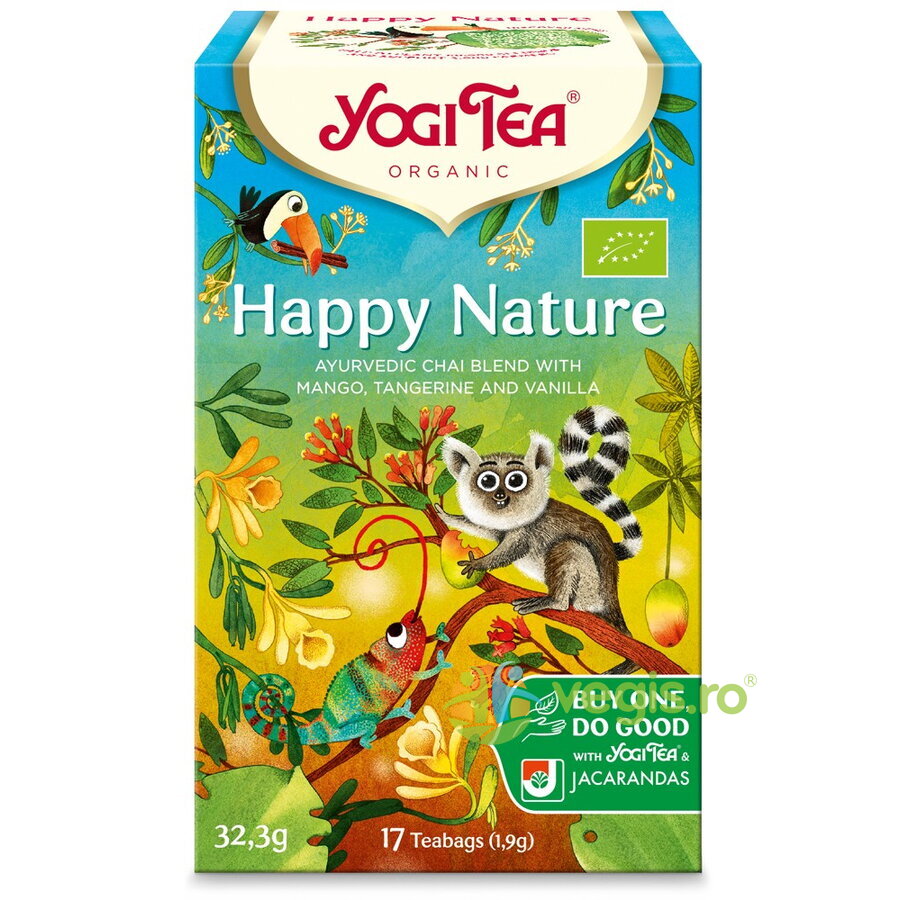 Oferte la Ceai Happy Nature cu Mango, Mandarine si Vanilie Ecologic/Bio 17dz