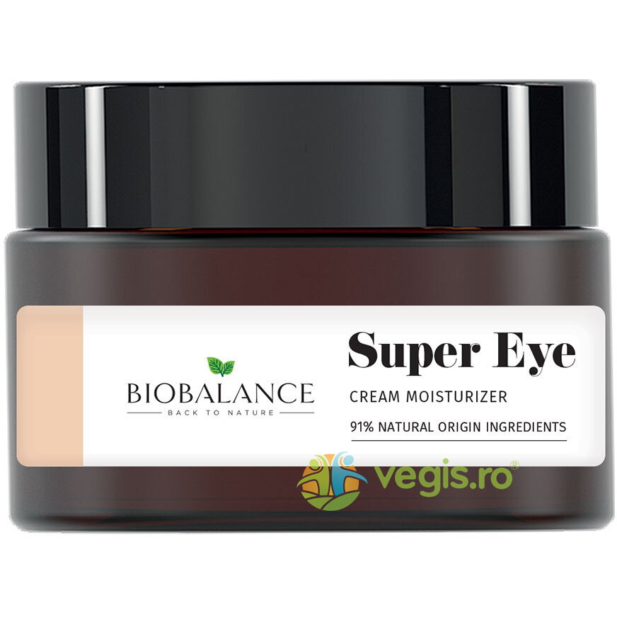 Oferte la Crema Contur Ochi Intensiv Hidratanta cu Colagen Hidrolizat 3% + Acid Hialuronic 1.5% + Vitamina C 0.5% Super Eye 20ml