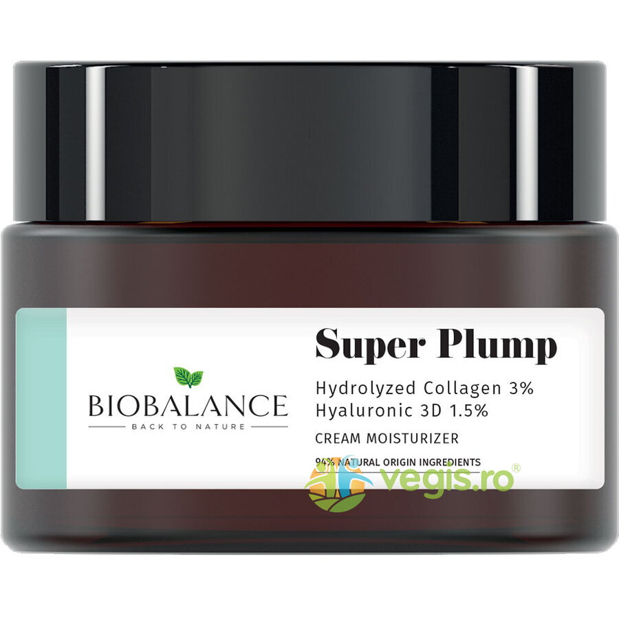 Oferte la Crema Antirid Intens Hidratanta cu Colagen Hidrolizat 3% + Acid Hialuronic 3D 1.5% Super Plump 50ml