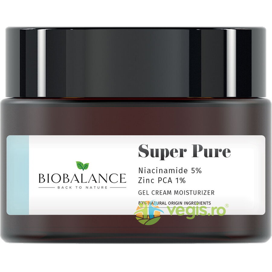 Oferte la Crema-Gel Purifianta pentru Ten Gras, Acneic sau Mixt cu Niacinamide 5% + Zinc PCA 1% Super Pure 50ml