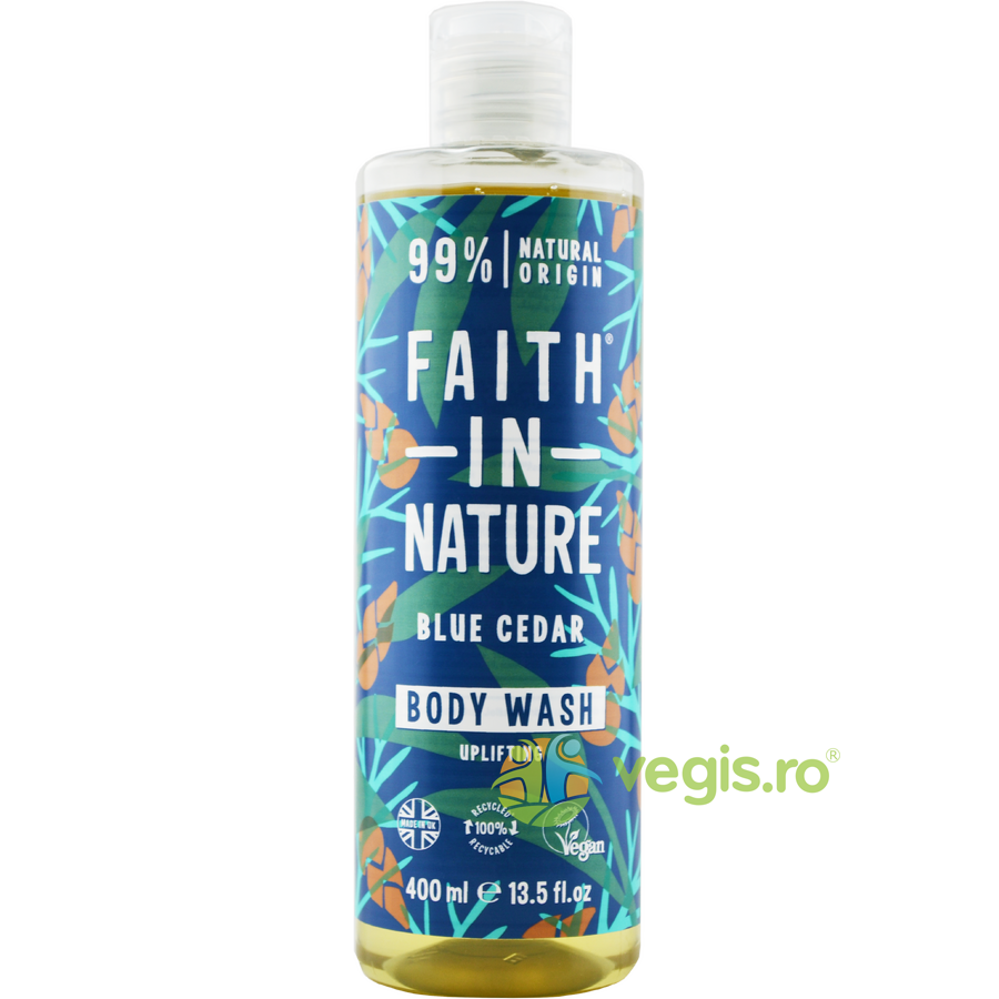 Oferte la Gel de Dus Natural Energizant cu Cedru Albastru 400ml