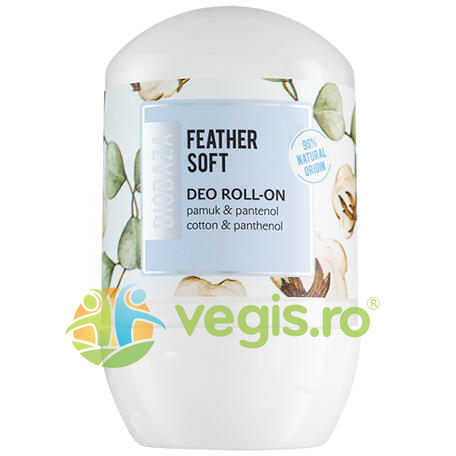 Oferte la Deodorant Roll-On Natural cu Ulei de Bumbac si Panthenol Feather Soft 50ml