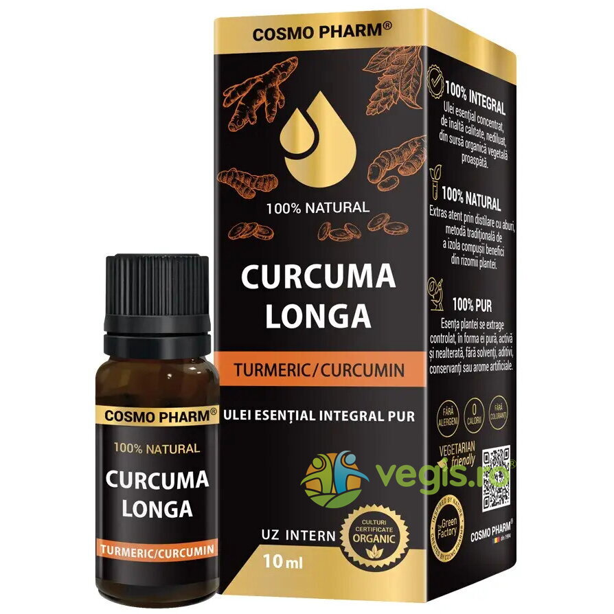 Oferte la Ulei Esential Integral de Turmeric (Curcumin) Uz Intern 10ml