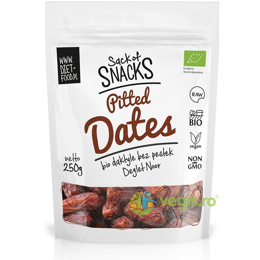 Oferte la Curmale Uscate fara Samburi Deglet Nour Ecologice/Bio 250g