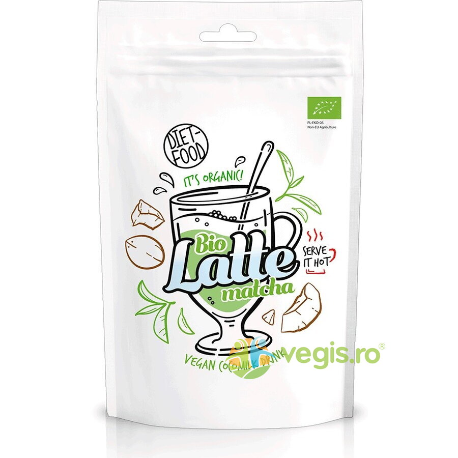 Oferte la Bautura din Lapte de Cocos si Ceai Matcha Latte Matcha Ecologica/Bio 200g
