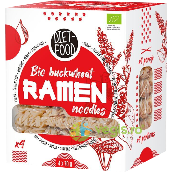 Oferte la Paste Ramen tip Soba 100% Hrisca fara Gluten Ecologice/Bio 280g