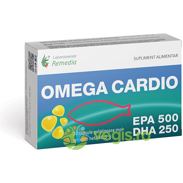 Oferte la Omega Cardio EPA 500mg DHA 250mg 30cps moi