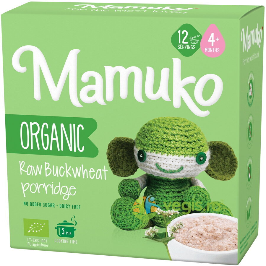 Oferte la Porridge din Hrisca Raw 4+ Luni Ecologic/Bio 200g