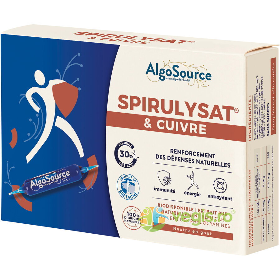 Oferte la Spirulysat si Cupru 20 fiole