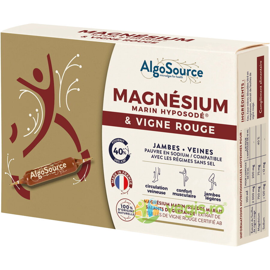 Oferte la Magneziu Marin Hyposodic si Vita de Vie Rosie 20 fiole