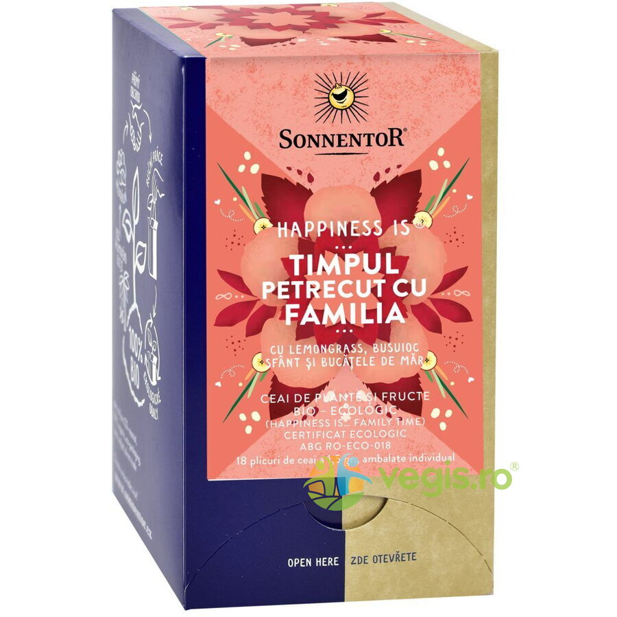 Oferte la Ceai ''Happiness is...Timpul Petrecut cu Familia'' Ecologic/Bio 18dz