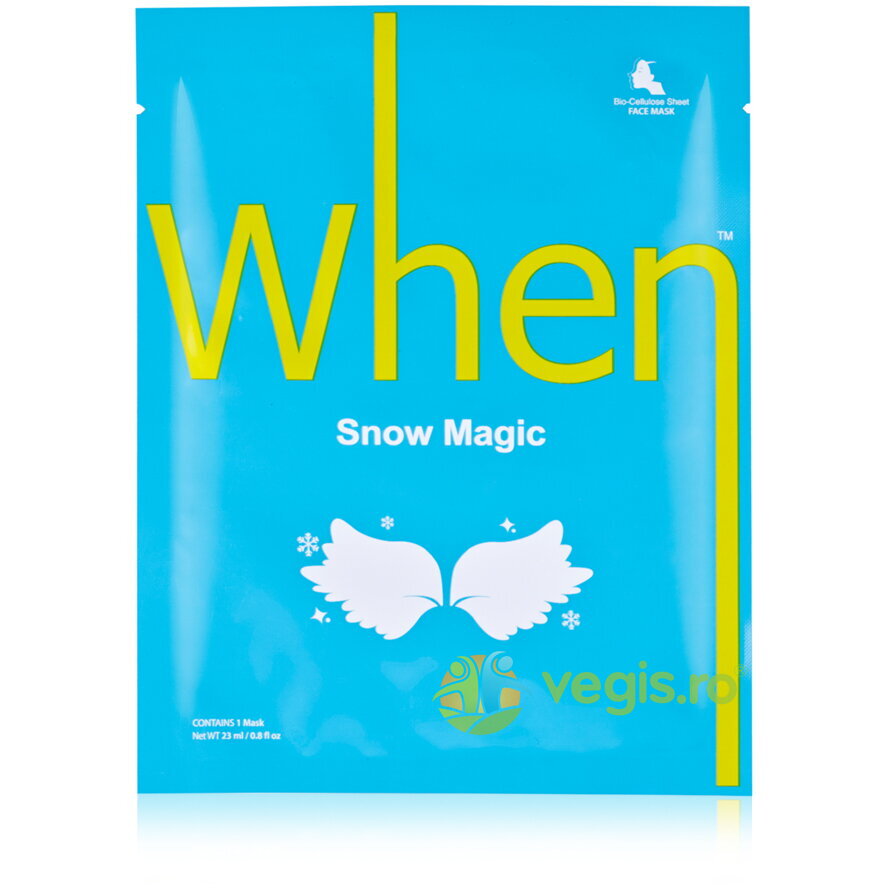 Oferte la Masca Iluminatoare din Bioceluloza cu Niacinamida si Aloe Vera Snow Magic 23g