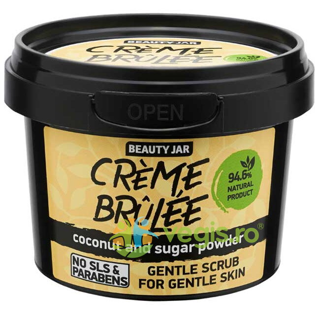 Oferte la Scrub Facial pentru Ten Sensibil cu Cocos si Pudra de Zahar Creme Brulee 120g