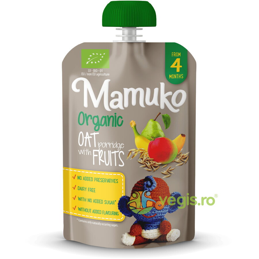 Oferte la Porridge de Ovaz cu Fructe 4+ Luni Ecologic/Bio 100g