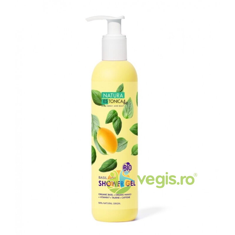 Oferte la Gel de Dus Natural cu Busuioc si Mango Basil Lush 400ml