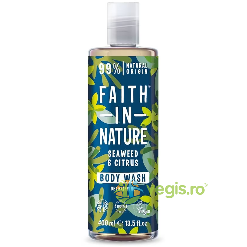 Oferte la Gel de Dus Natural Detoxifiant cu Alge Marine si Citrice 400ml