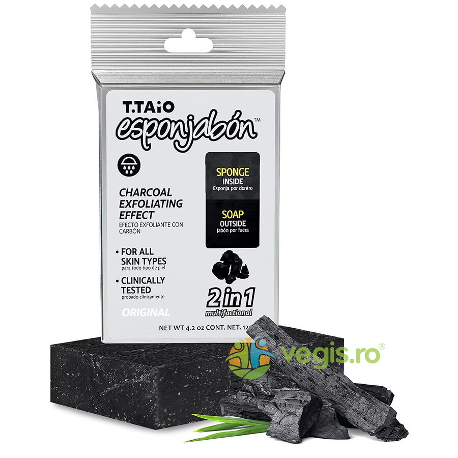 Oferte la Spuma de Sapun Purificatoare cu Carbune Activat (Burete in Interior si Sapun in Exterior) 120g