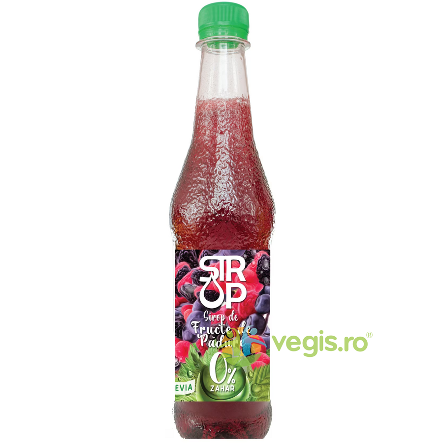Oferte la Sirop de Fructe de Padure cu Stevia fara Zahar Adaugat 500ml