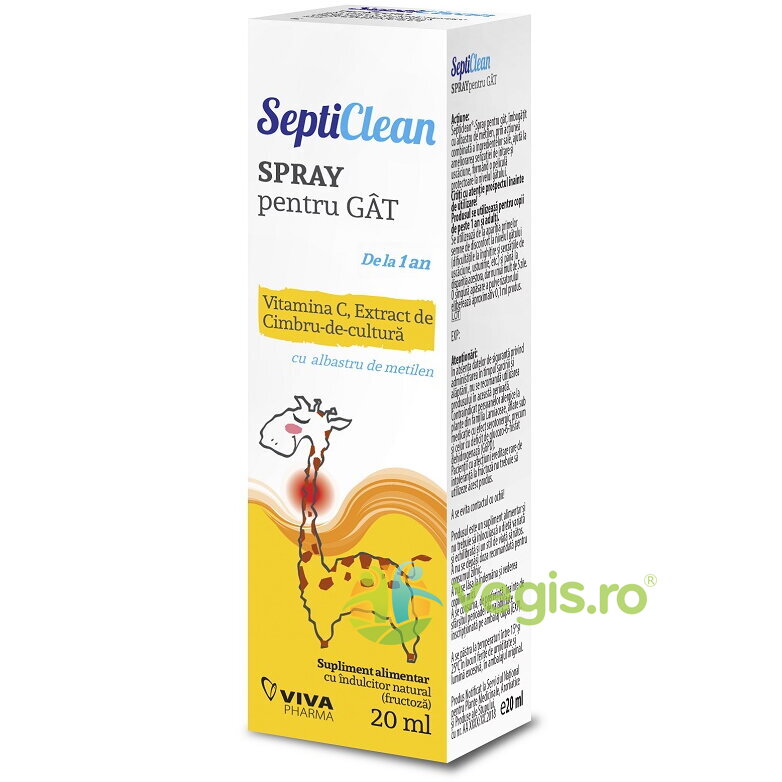 Oferte la Septiclean Spray pentru Gat cu Vitamina C 20ml