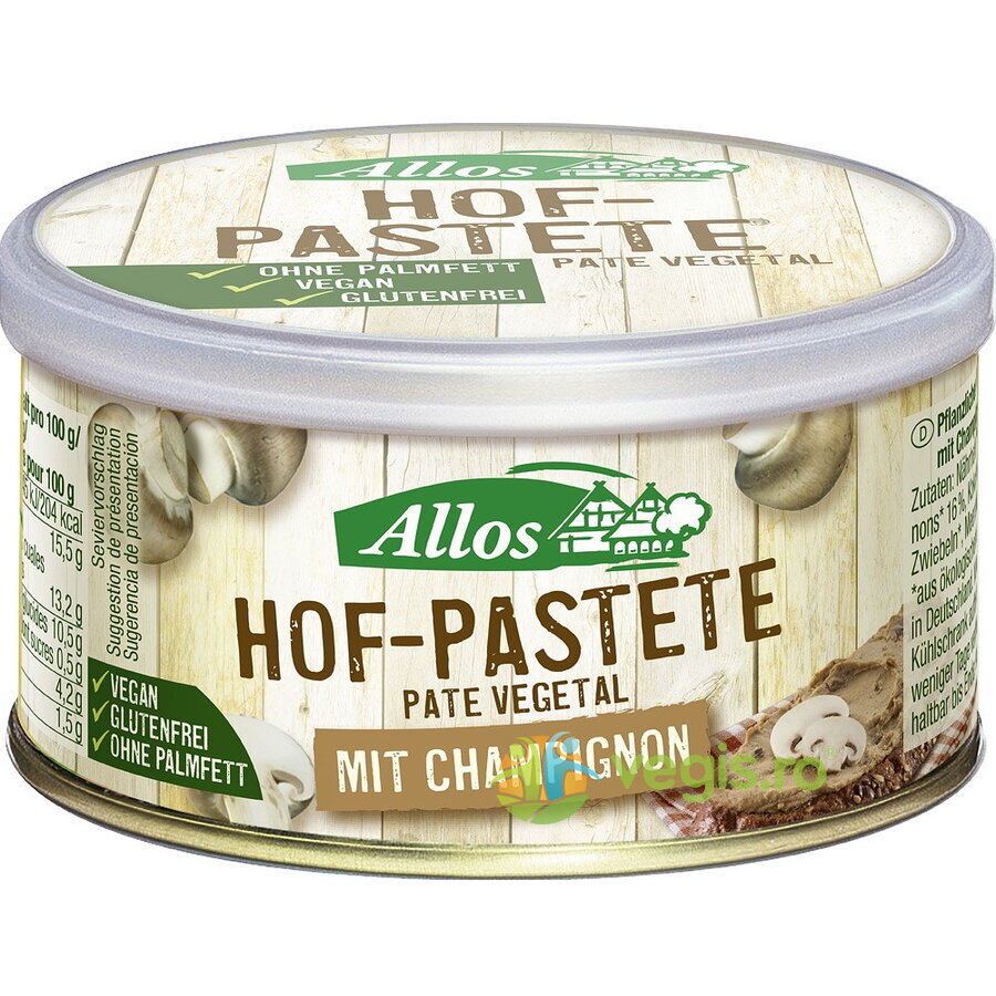 Oferte la Pate Vegetal cu Ciuperci Champinion fara Gluten Ecologic/Bio 125g