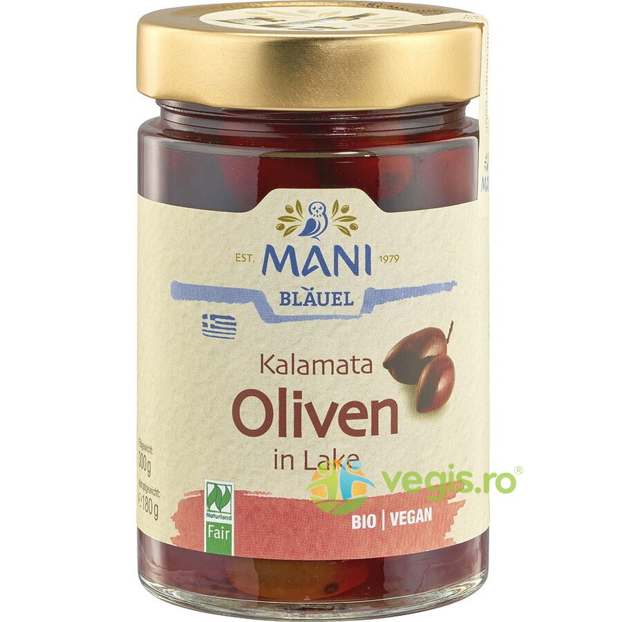 Oferte la Masline Kalamata in Saramura Ecologice/Bio 300g