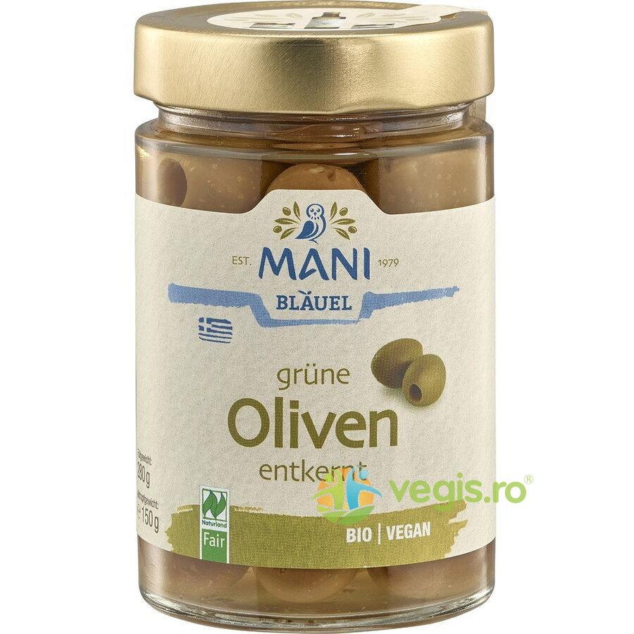Oferte la Masline Verzi fara Samburi in Saramura Ecologice/Bio 280g