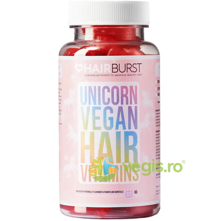 Oferte la Vitamine Vegane Masticabile pentru Par Sanatos Unicorn 60 jeleuri