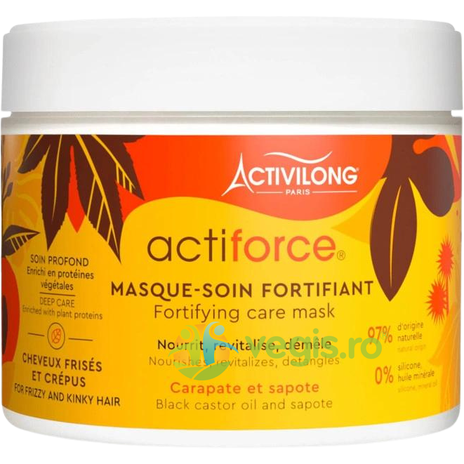 Oferte la Masca Fortifianta pentru Par Fragil cu Ulei de Ricin Negru Actiforce 300ml