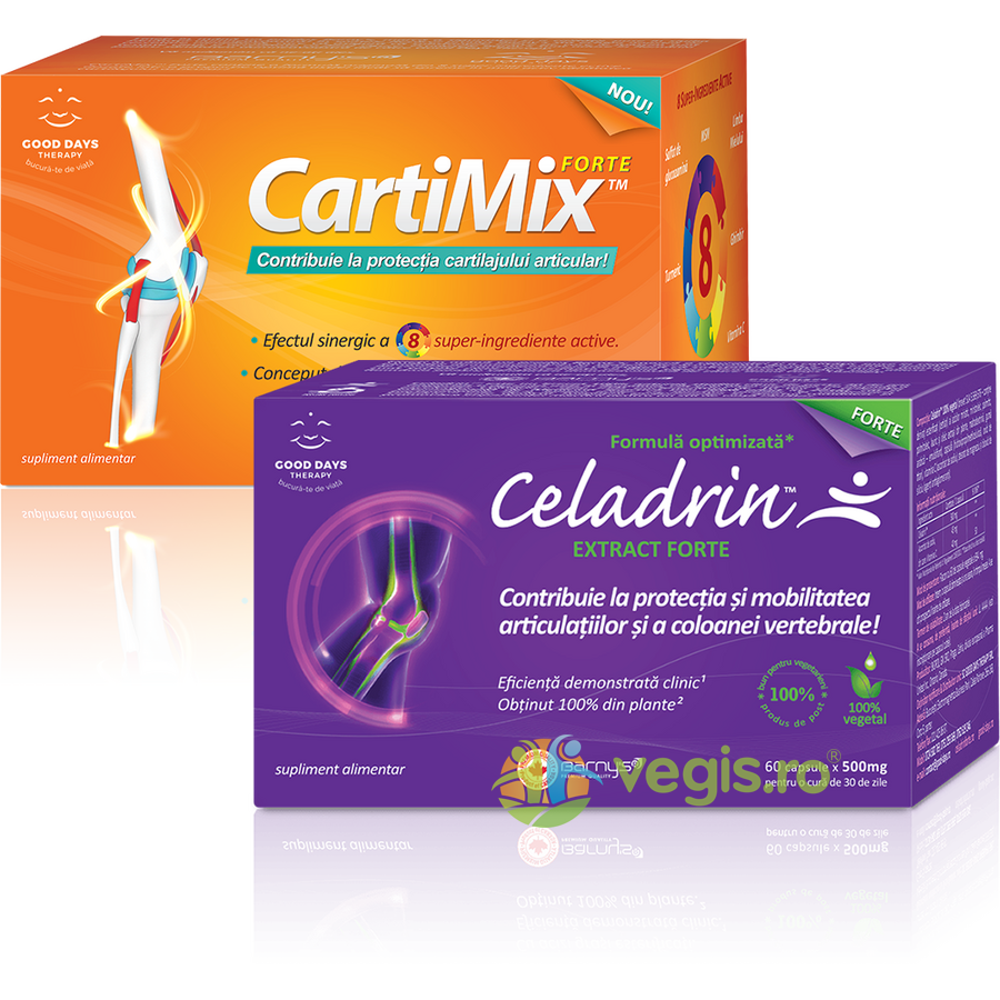 Oferte la Celadrin Extract Forte 60cps + Cartimix Forte 60cpr Good Days Therapy,