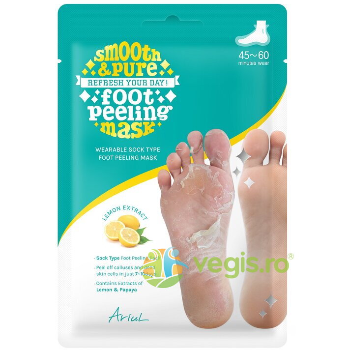 Oferte la Sosete Exfoliante cu Uree si Acizi Naturali 1 pereche