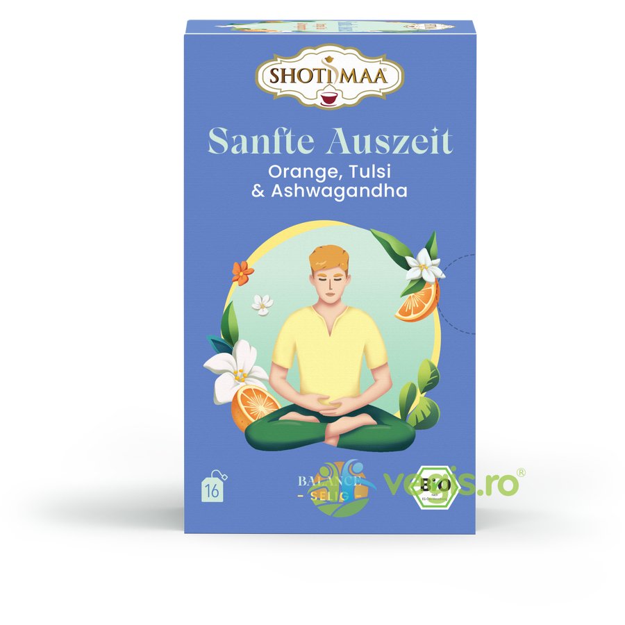 Oferte la Ceai Balance Your Day - Let it Flow cu Portocala, Tulsi si Ashwagandha Ecologic/Bio 16dz