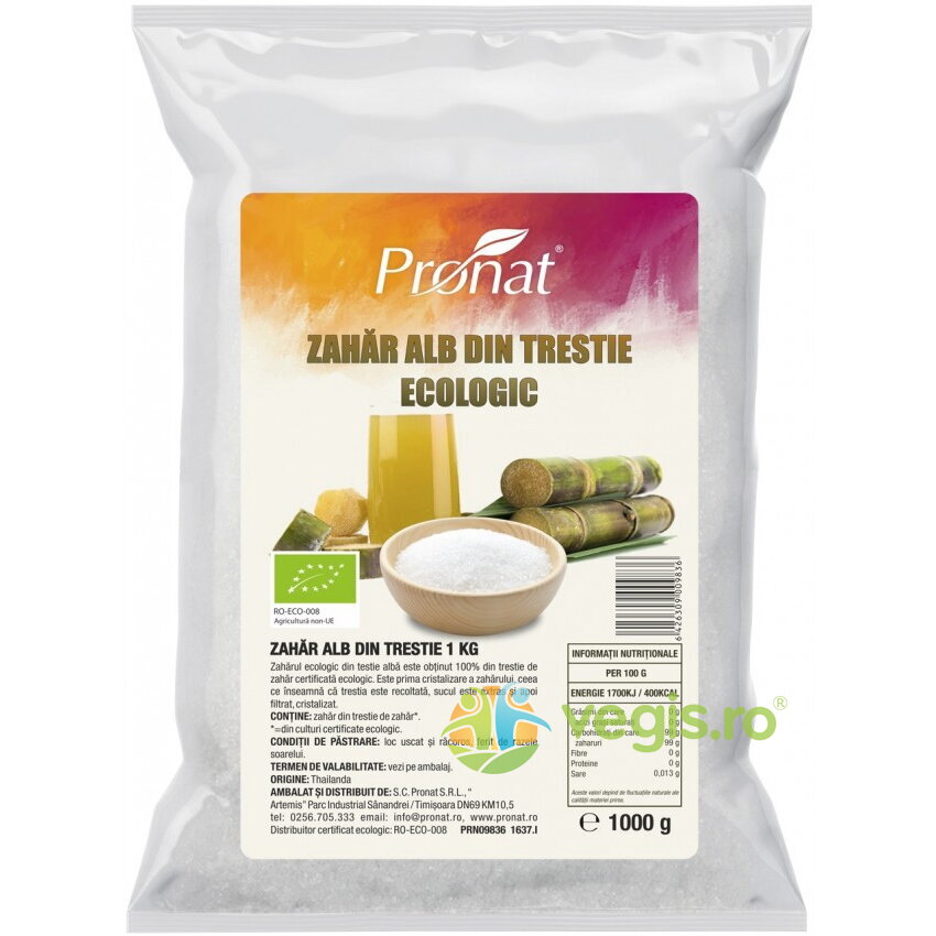 Oferte la Zahar Alb din Trestie Ecologic/Bio 1kg