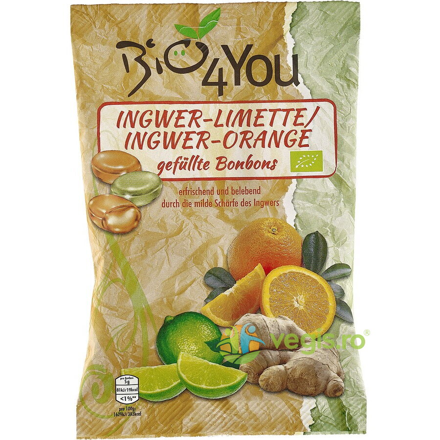 Oferte la Bomboane cu Lime, Ghimbir si Portocala 75g