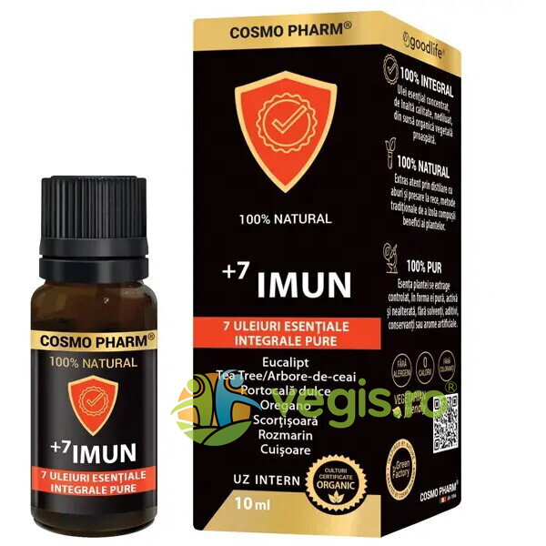 Oferte la +7 Immun (7 Uleiuri Esentiale Integrale Pure) 10ml