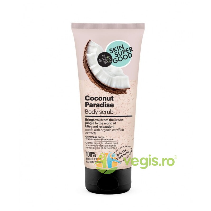 Oferte la Scrub de Corp Tratament Antioxidant Coconut Paradise - Skin Supergood 200ml