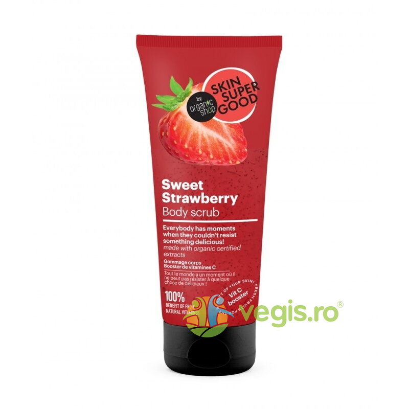 Oferte la Scrub de Corp Sweet Strawberry Vitamina C Booster - Skin Supergood 200ml