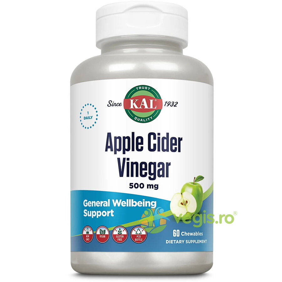 Oferte la Apple Cider Vinegar 500mg 60tb masticabile Secom,