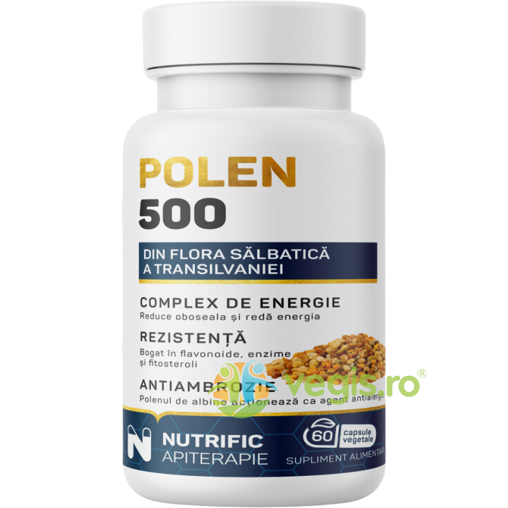 Oferte la Polen 500mg 60cps vegetale