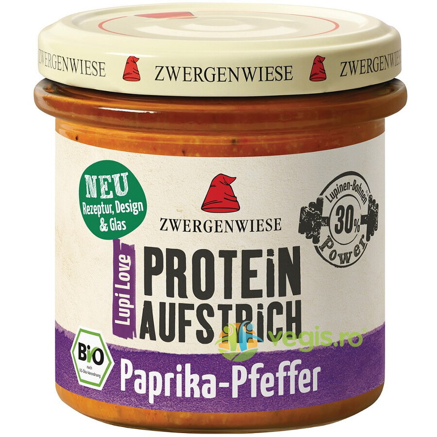 Oferte la Crema Tartinabila Proteica cu Lupin, Ardei si Piper Ecologica/Bio 135g