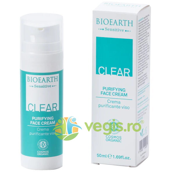 Oferte la Crema Purificatoare de Fata pentru Ten Mixt sau Gras Antiacnee 50ml