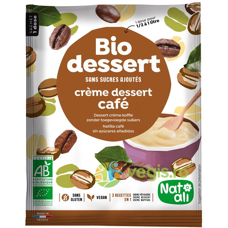 Oferte la Desert Crema cu Cafea fara Zahar Ecologic/Bio 45g
